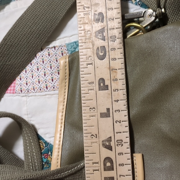 Clava Green Coated Canvas Tote Bag - Picture 5 of 15